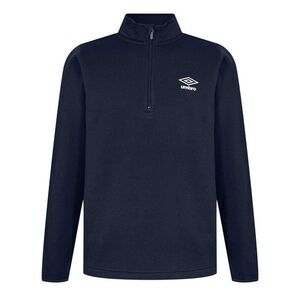 Umbro Mens Club Essential Quarter Zip Regular Sweatshirt / Dark Navy